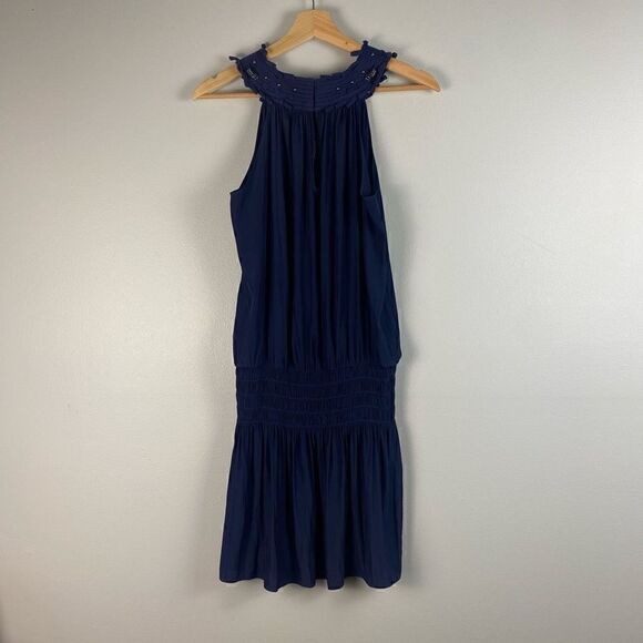 Ramy Brook Halter Style Mini Dress With Metallic Details - Picture 2 of 7